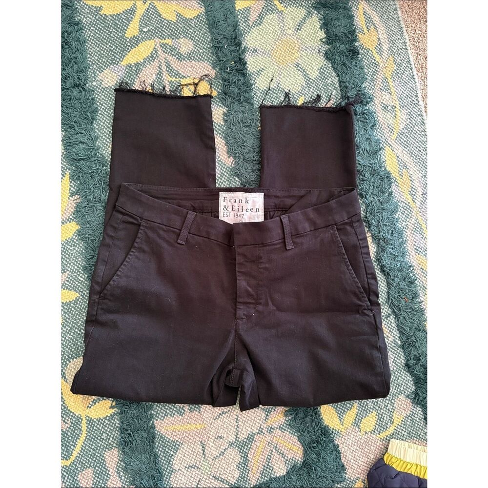Frank & Eileen Wicklow Italian Chino in Washed Black size 10